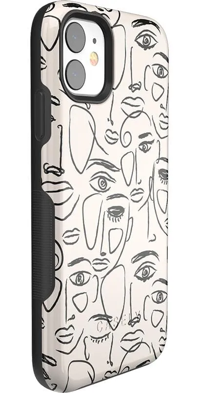 We're All Human | Minimal Face Art Case