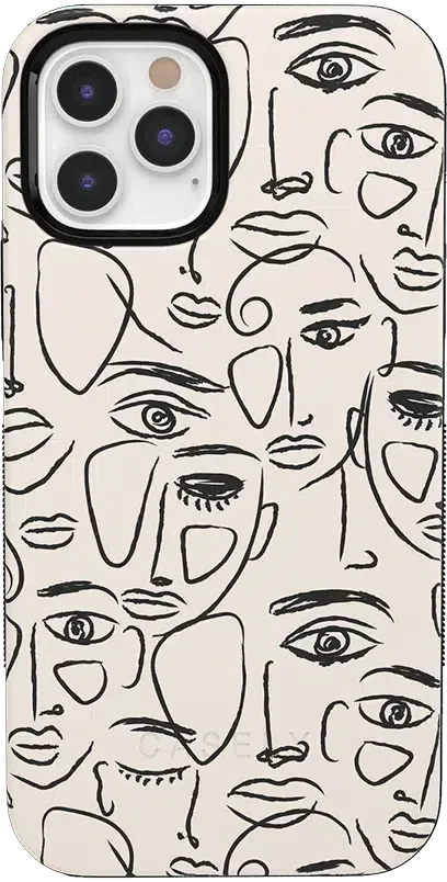 We're All Human | Minimal Face Art Case