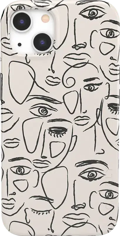 We're All Human | Minimal Face Art Case