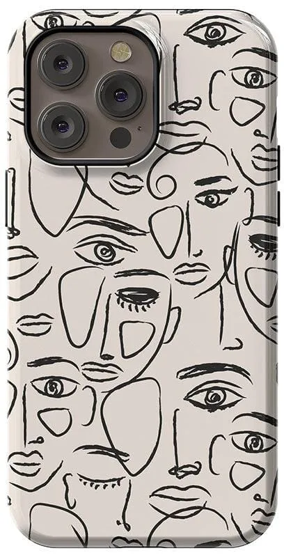 We're All Human | Minimal Face Art Case