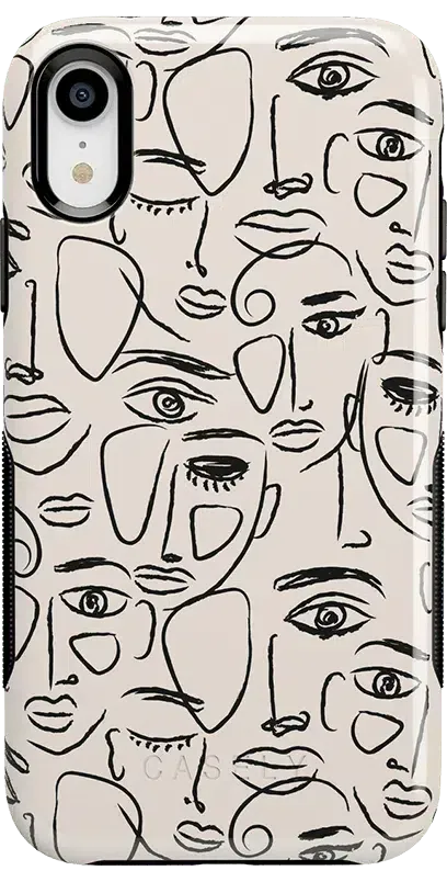 We're All Human | Minimal Face Art Case