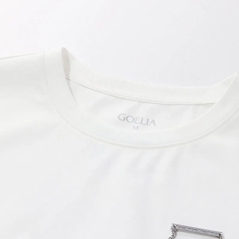 White Crop Cotton T-shirt