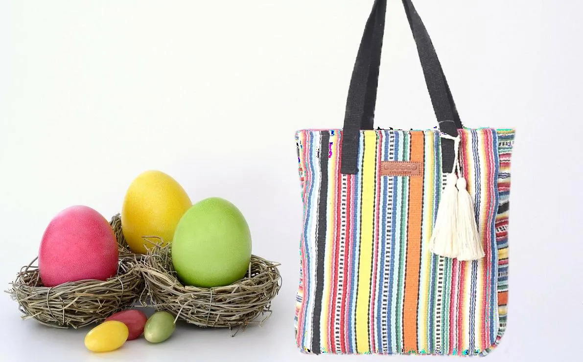 Women Multi Shopper Bag With Tassels