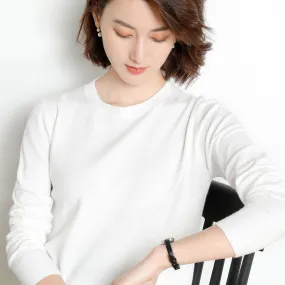 Women Sweater O-neck Pullover Shirt