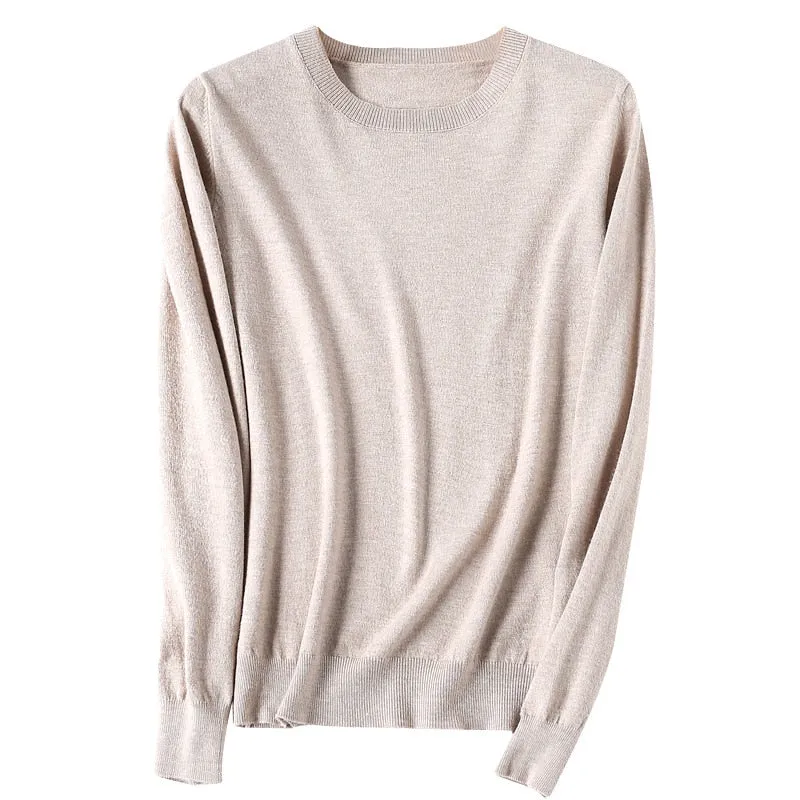 Women Sweater O-neck Pullover Shirt