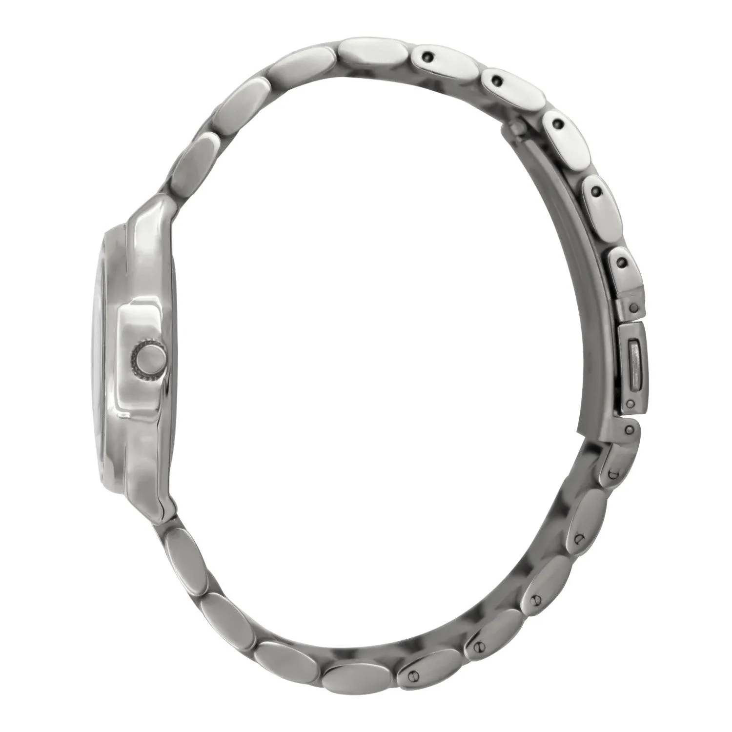 Women's 32mm Hex Shape Black Dial Bracelet Watch