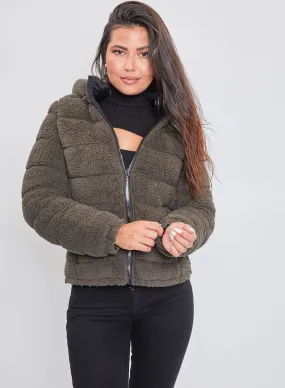 Women's Winter Poodle Fur Reversible Jacket