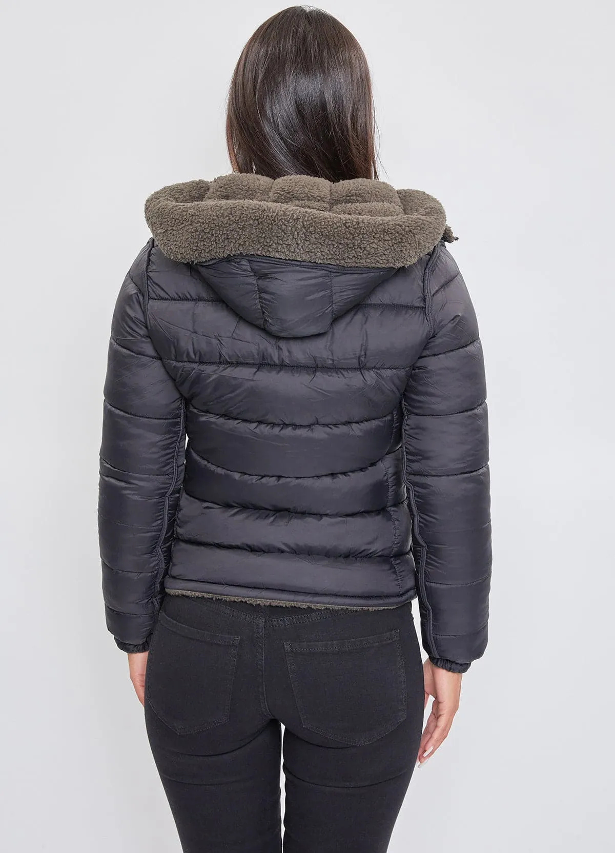 Women's Winter Poodle Fur Reversible Jacket