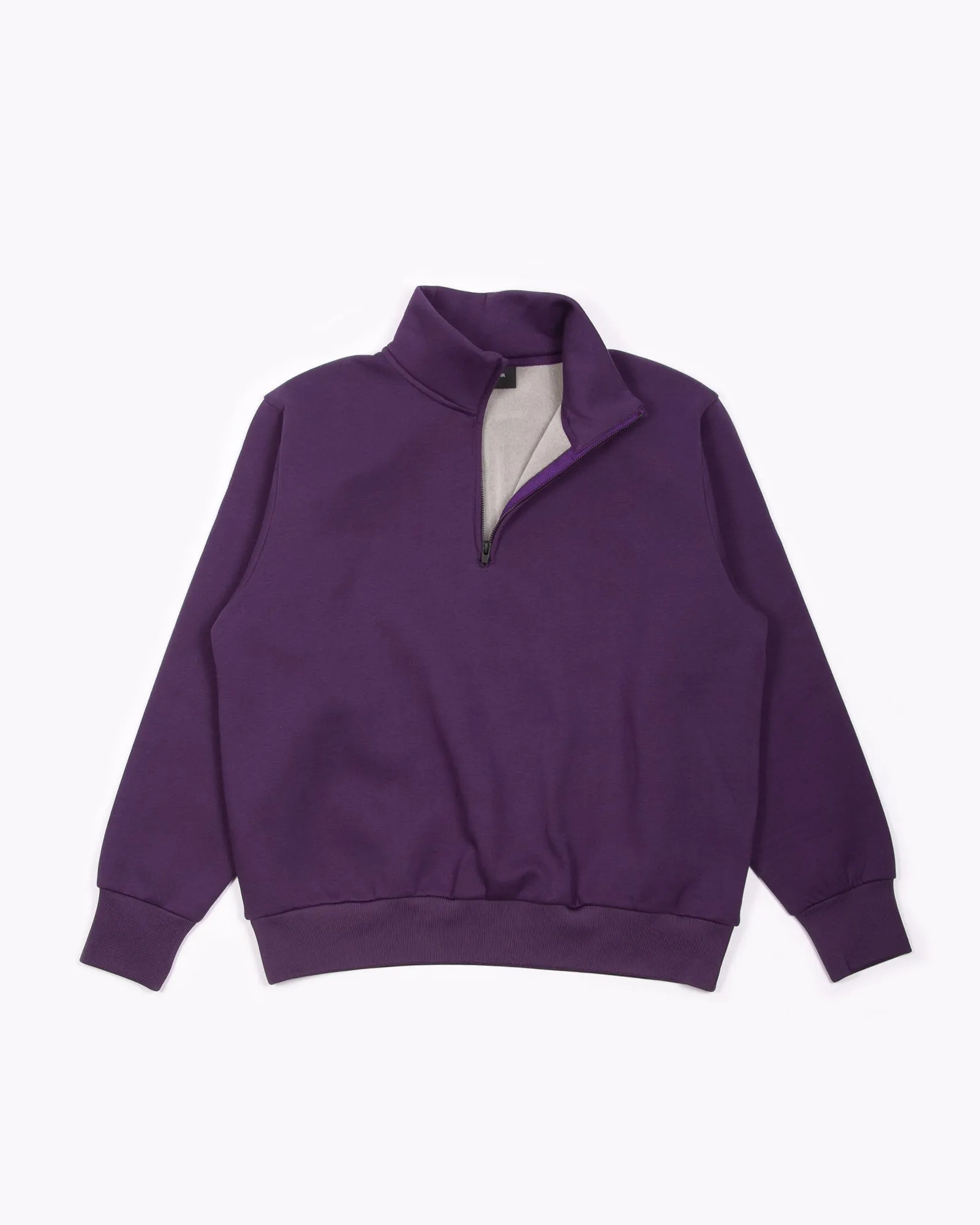 Zip Mock Poly Fleece - Lavender